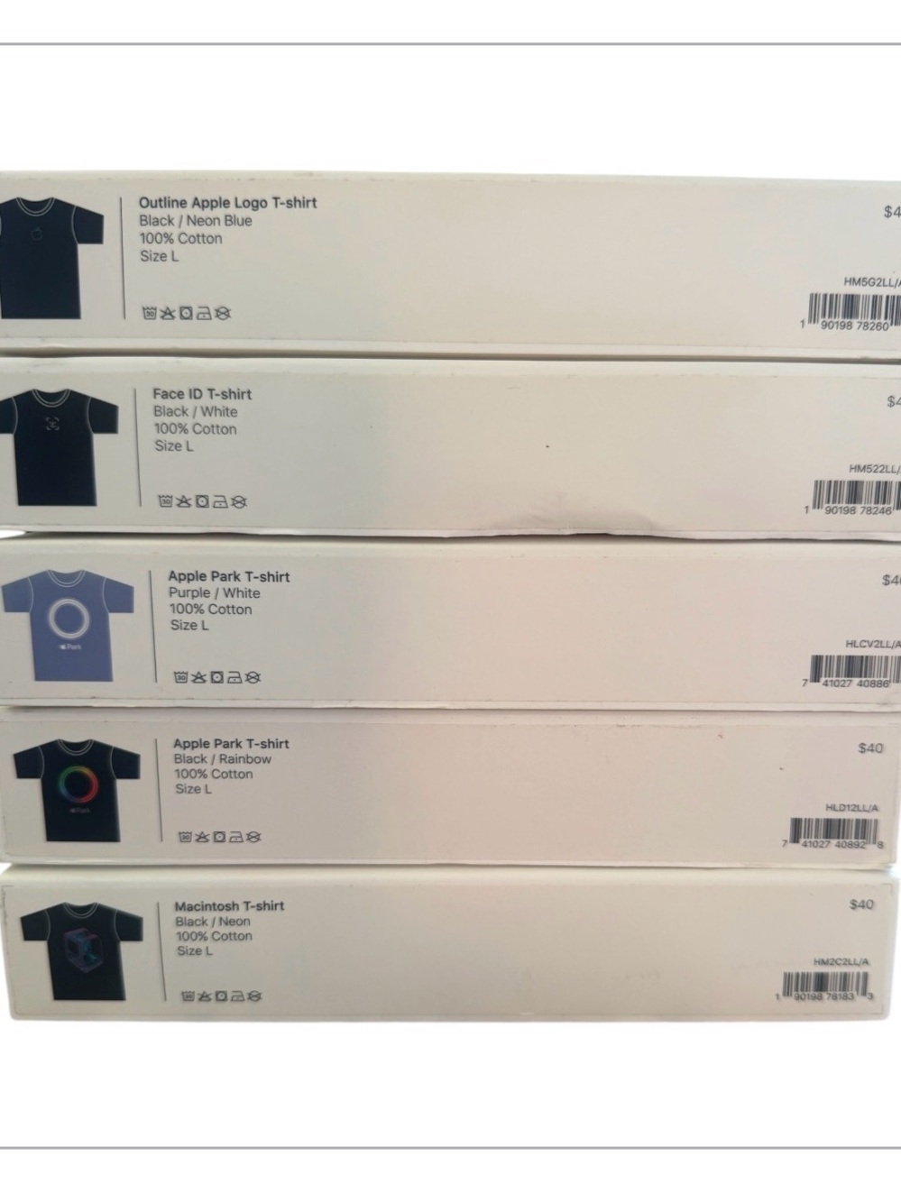 Apple TShirt Boxes (Box only)